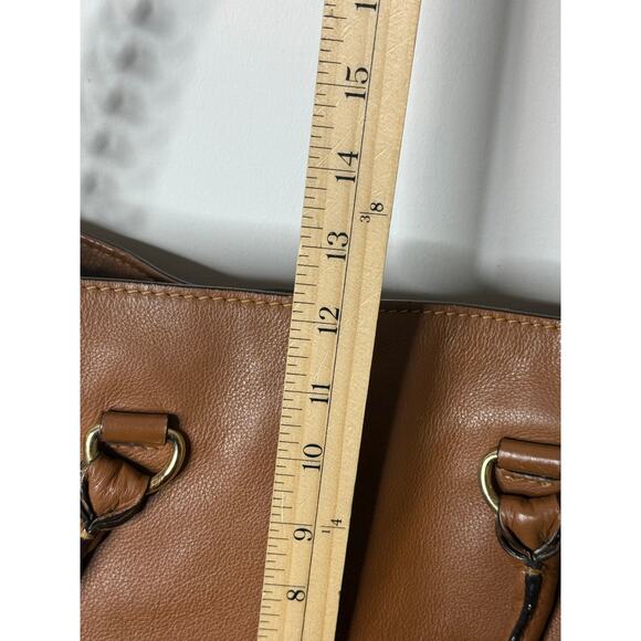 MICHAEL Michael Kors Hamilton Leather Tote Cognac Gold Large Pebbled Leather - Picture 5 of 14